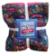 Colorful Squiggles Silky Premium Fleece No-Sew Throw Fleece Fabric Kit